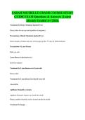 SARAH MICHELLE CRASH COURSE STUDY&NewLine;GUIDE EXAM Questions & Answers &vert; Latest&NewLine;Already Graded A&plus; &vert;2026