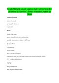 Sarah Michelle Crash Course study set for boards -&NewLine;Questions & Answers &vert; Latest Already Graded A&plus;&NewLine;&vert;2026&period;