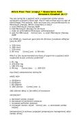 ACLS Post Test Questions & Answers &vert; Advanced Cardiac Life Support Exam Prep &vert; Graded A&plus;