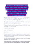 LOUISIANA BUSINESS AND LAW &NewLine;EXAM QUESTIONS WITH CORRECT &NewLine;SOLUTIONS&vert;&vert;100&percnt; GUARANTEED &NewLine;PASS&vert;&vert;UPDATED 2026&sol;2027 &NewLine;SYLLABUS&vert;&vert;ALREADY GRADED &NewLine;A&plus;&vert;&vert;<<RECENT VERSION>> 