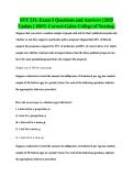 STT 231&colon; Exam 5 Questions and Answers &vert; 2025&NewLine;Update &vert; 100&percnt; Correct-Galen College of Nursing