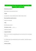 STT 231 Exam Prep Questions and Answers &vert; 2026&NewLine;Update &vert; 100&percnt; Correct