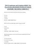 CR-21 Landscapes and Irrigation AZROC Test Prep EXAM&comma; QUESTIONS WITH ACCURATE ANSWERS &vert; MULTIPLE CHOICES &vert;&excl;&excl;