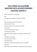 CR-21 AZROC Exams Questions with 100&percnt; Correct Answers &vert; Latest Version &lpar;2026&rpar; Expert Verified
