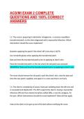 ACS&sol;MI EXAM 2 COMPLETE QUESTIONS AND 100&percnt; CORRECT ANSWERS 