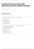 G2 PRACTICE EXAM 3 ACTUAL 2026 QUESTIONS AND 100&percnt; CORRECT ANSWERS