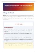 Grade 11 Physics&colon; Magnetism & Magnetic Fields &lpar;Visual Study Guide&rpar;&NewLine;&NewLine;
