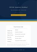DSC1520 Exam Revision May&sol;June Past Papers & Answers 2026 &vert;Quantitative Modelling I&vert;