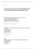 CNA written EXAM A&plus; GRADE ASSURED COMPLETE SOLUTIONS AND VERIFIED ANSWERS