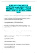 MHA 705 Exam 2 Study Guide 2025&ndash;2026 &vert; Practice Questions and Healthcare Management Review
