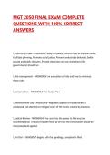 MGT 2050 FINAL EXAM COMPLETE QUESTIONS WITH 100&percnt; CORRECT ANSWERS