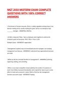 MGT 2050 MIDTERM EXAM COMPLETE QUESTIONS WITH 100&percnt; CORRECT ANSWERS