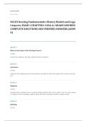 NCLEX PN fundamentals EXAM A&plus; GRADE ASSURED COMPLETE SOLUTIONS AND VERIFIED ANSWERS