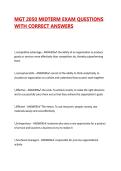 MGT 2050 EXAMS BUNDLE