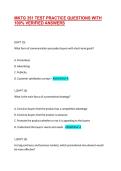 MKTG 351 TEST PRACTICE QUESTIONS WITH 100&percnt; VERIFIED ANSWERS