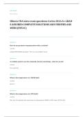 CNA written EXAM A&plus; GRADE ASSURED COMPLETE SOLUTIONS AND VERIFIED ANSWERS