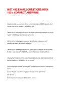 MGT 492 EXAM 2 QUESTIONS WITH 100&percnt; CORRECT ANSWERS
