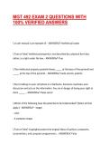 MGT 492 EXAM 2 QUESTIONS WITH 100&percnt; VERIFIED ANSWERS