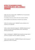 INTRO TO BUSINESS EXAM 4 QUESTIONS WITH 100&percnt; CORRECT ANSWERS