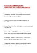 INTRO TO BUSINESS EXAMS PACKAGE