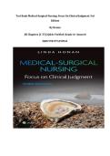 Test Bank Medical-Surgical Nursing&colon; Focus On Clinical Judgment 3rd Edition By Honan &vert;All Chapters &lpar;1-55&rpar; &vert;Q&As Verified &vert;Grade A&plus; Assured&vert; ISBN 9781975190941&NewLine;