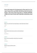 NCLEX PN fundamentals EXAM A&plus; GRADE ASSURED COMPLETE SOLUTIONS AND VERIFIED ANSWERS