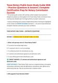 Texas Notary Public Exam Study Guide 2026 &ndash; Practice Questions & Answers &vert; Complete Certification Prep for Notary Commission Success