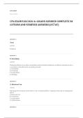 CPA EXAM A&plus; GRADE ASSURED COMPLETE SOLUTIONS AND VERIFIED ANSWERS