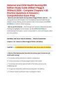 Maternal and Child Health Nursing 8th Edition Study Guide &lpar;Silbert-Flagg & Pillitteri&rpar; 2026 &ndash; Complete Chapters 1&ndash;56 Practice Questions & Answers &vert; Comprehensive Exam Prep
