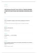 CNA written EXAM A&plus; GRADE ASSURED COMPLETE SOLUTIONS AND VERIFIED ANSWERS