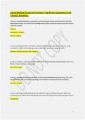 Adult Medical Surgical Nursing Final Exam Questions and Correct Answers&period;