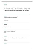 CNA written EXAM A&plus; GRADE ASSURED COMPLETE SOLUTIONS AND VERIFIED ANSWERS