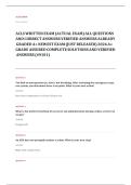 ACLS pre EXAM A&plus; GRADE ASSURED COMPLETE SOLUTIONS AND VERIFIED ANSWERS