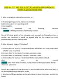 WGU D076 OA TEST PREP QUESTIONS AND ANSWERS COMPLETE STUDY GUIDE FOR FINANCE SKILLS FOR MANAGERS