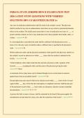 INDIANA STATE JURISPRUDENCE EXAMINATION TEST 2026 LATEST STUDY QUESTIONS WITH VERIFIED SOLUTIONS 100&percnt; GUARANTEED &vert; RATED A&plus;