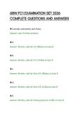 68W FC1 EXAMINATION SET 2026&NewLine;COMPLETE QUESTIONS AND ANSWERS&NewLine;