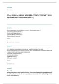 ANCC FNP certification EXAM A&plus; GRADE ASSURED COMPLETE SOLUTIONS AND VERIFIED ANSWERS