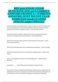 Real Estate Economics &lpar;REE 4103&rpar; &ndash; Exam 1 Study Guide &ndash; Unknown Institution &ndash; 2025 &ndash; Core Concepts&comma; Definitions and Practice Review Material