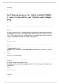 AANP AGNP certification EXAM A&plus; GRADE ASSURED COMPLETE SOLUTIONS AND VERIFIED ANSWERS