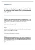 NURS 6501 advanced pathophysiology EXAM A&plus; GRADE ASSURED COMPLETE SOLUTIONS AND VERIFIED ANSWERS