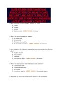 SUPERVISOR INTERNATIONAL&NewLine;ASSOCIATION FOR HEALTHCARE&NewLine;SECURITY AND SAFETY MULTIPLE&NewLine;CHOICES QUESTIONS AND ANSWERS&NewLine;LATEST 2025&sol;2026 COMPLETE