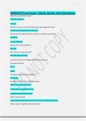 NUR425 Final Exam- Study Guide with Solutions&period;