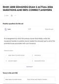 RMIN 4000 EDMUNDS EXAM 2 ACTUAL 2026 QUESTIONS AND 100&percnt; CORRECT ANSWERS