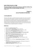 Solution Manual for The Legal and Regulatory Environment of Business&comma; 19th Edition &ndash; Marisa Pagnattaro&comma; Daniel Cahoy&comma; Julie Manning Magid&comma; Peter Shedd