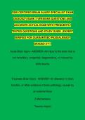 CBIS CERTIFIED BRAIN INJURY SPECIALIST EXAM &NewLine;&lpar;2026&sol;2027&rpar; BANK 2 VERSIONS QUESTIONS AND &NewLine;ACCURATE ACTUAL EXAM WITH FREQUENTLY &NewLine;TESTED QUESTIONS AND STUDY GUIDE &vert; EXPERT &NewLine;VERIFIED FOR GUARANTEED PASS&sol;ALREADY &NewLine;GRADED A&plus;&excl;&excl;&excl; 