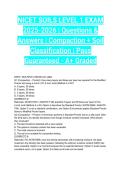 NICET SOILS LEVEL 1 EXAM 2025-2026 &vert; Questions & Answers &vert; Compaction &plus; Soil Classification &vert; Pass Guaranteed - A&plus; Graded