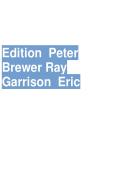 TEST BANK FOR INTRODUCTION TO MANAGERIAL ACCOUNTING 7TH EDITION BY PETER BREWER RAY GARRISON ERIC NOREEN COMPLETE QUESTIONS AND ANSWERS