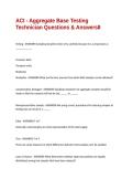 ACI - Aggregate Base Testing Technician Questions & Answers
