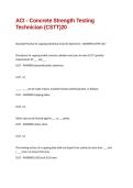 ACI - Concrete Strength Testing Technician &lpar;CSTT&rpar;