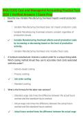 WGU D101 Cost and Managerial Accounting Practice Test &NewLine;2026 &vert; Verified Answers &vert; Exam Prep
